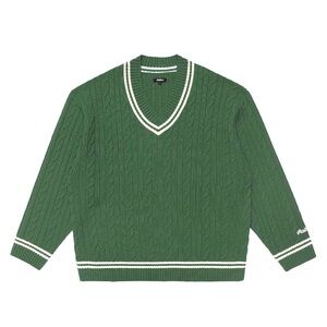 Malbon Green Cable Knit Sweater size Large